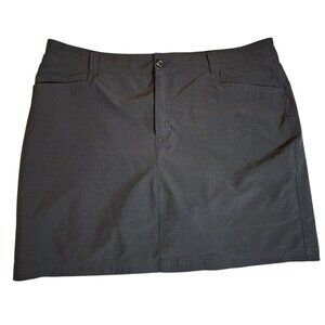 Eddie Bauer Women’s 16 Black Adventurer 2.0 Skort Pockets Outdoor Hiking EUC